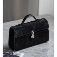 SAVETTE Symmetry Pochette Tote Bolsos de calidad con asa para mujer, bolso sencillo de gamuza de cuero genuino de Color sólido, bolso cuadrado, mochila de lujo de alta gama - details 8