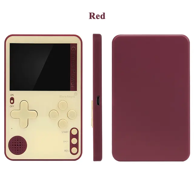 K10 Mini Consola de Juegos Portátil Ultra Delgada, 500 Juegos Clásicos Incorporados, Regalo de Juego para Niños, Disponible en 3 Colores - 1