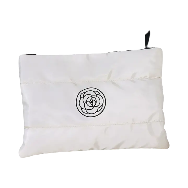 Bolsa de Maquillaje Portátil de Algodón Floral de Gran Capacidad Organizador de Cosméticos Sólidos para Artículos de Higiene Personal en Viajes - 1