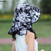 Gorra de Sol con Borla Ancha Protección UV para Mujeres Gorra de Playa Floral - details 1