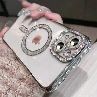 Funda transparente de diamante cristalino para iPhone 16,Compatible con MagSafe - details 26