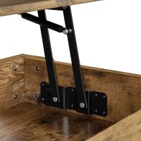 Mesa de Café Elevable con Cajón Estilo Moderno para Sala Patas de Madera Maciza - details 7
