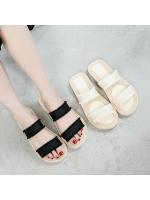 GIOIO, novedad de verano, suela de cáñamo de imitación, ropa de goma, zapatillas frescas con parte inferior de plástico, correas delanteras y traseras de moda con zapatos planos - details 13