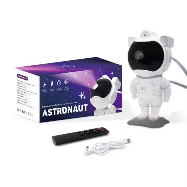 Proyector de Estrellas Galaxy Night Light Lámpara de Techo LED de Nebosa Estrellada Astronauta con Temporizador y Control Remoto Ideal para Dormitorio, Navidad - 1