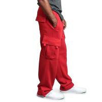 Pantalones de chándal largos con múltiples bolsillos, sueltos, de gran tamaño, con cordón, aptos para corredores deportivos y de calle - details 12
