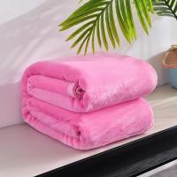 Manta de Coral Suave Super Gran Tamaño 120x200cm Ligera y Sólida en Color Rosa Para Sofá y Cama Forro de Tela de Mink - details 3