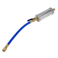 Inyector de tinte para aire acondicionado de coche, inyección de aceite R12, R134A, R22, tubo de relleno de refrigerante líquido puro de 2 onzas, azul - details 2