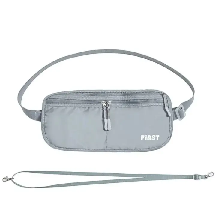 Riñonera deportiva Invisible ligera para hombre, bolsa de pecho de viaje antirrobo de gran capacidad, con cremallera, transpirable, con cinturón para correr - 1