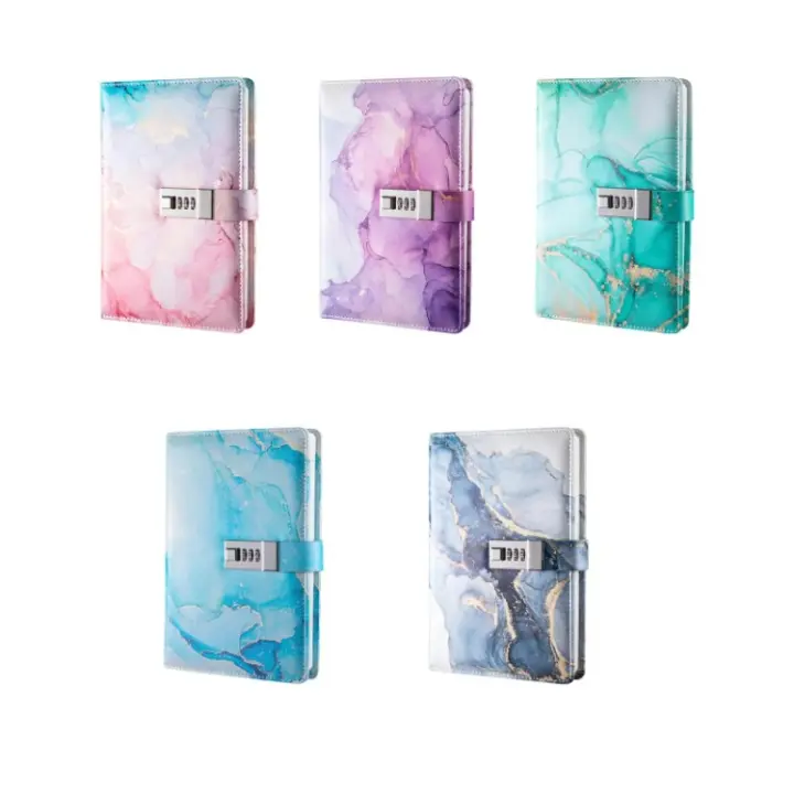 Diario Personal con Cerradura A5 Cuero PU Grueso Cuaderno para Adultos y Adolescentes - 1