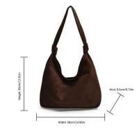 Bolso de mano de color sólido para mujer, bolso de gran capacidad, bolso de hombro para viajes, trabajo universitario - details 9