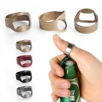 Abrebotellas de cerveza portátil para el hogar y la vida, herramienta de cocina para abrir anillos de dedo, suministros de Bar - details 1