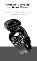 Reloj inteligente con pantalla completamente táctil de 1,32 pulgadas y auriculares Bluetooth TWS 2 en 1 - details 6