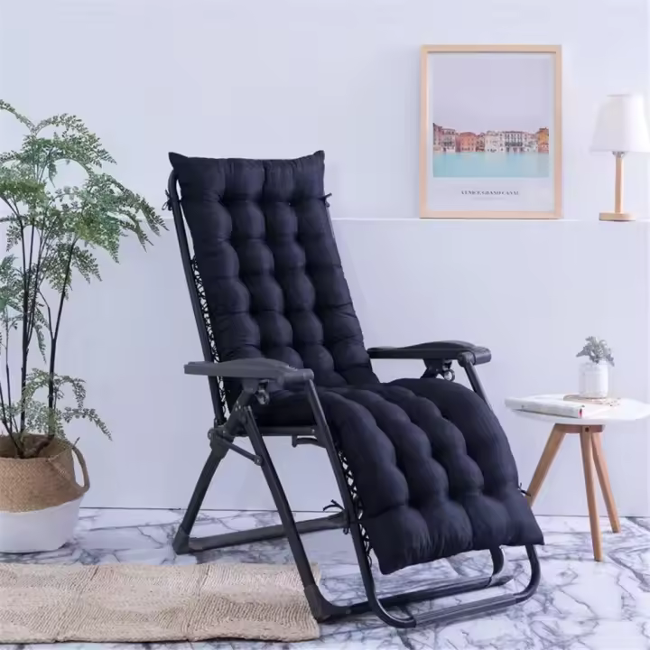 Cojín grueso de algodón para banco, cojín de reemplazo para silla basculante, para jardín y exteriores, para las cuatro estaciones - 1