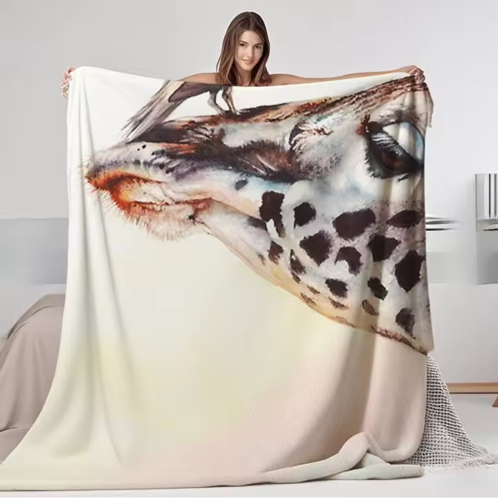 Manta suave de franela, bonito ladrón de fresas William con colcha que absorbe la humedad, mantas elegantes contemporáneas para parejas - 1