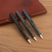 Pluma estilográfica de plástico negro mate 860, punta EF, papelería verde esmerilado, material escolar y de oficina, bolígrafos de tinta, 1 ud. - details 1