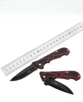 Navaja Plegable Cuchillo Multiusos para Camping y Picnic Hojas de Acero Inoxidable Negro Cubiertas - details 8