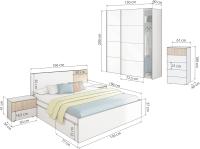 Cama Doble, Cama con Almacenaje, Medidas: 156 cm (Ancho) x 196 cm (Largo) x 37 cm (Alto) - details 10