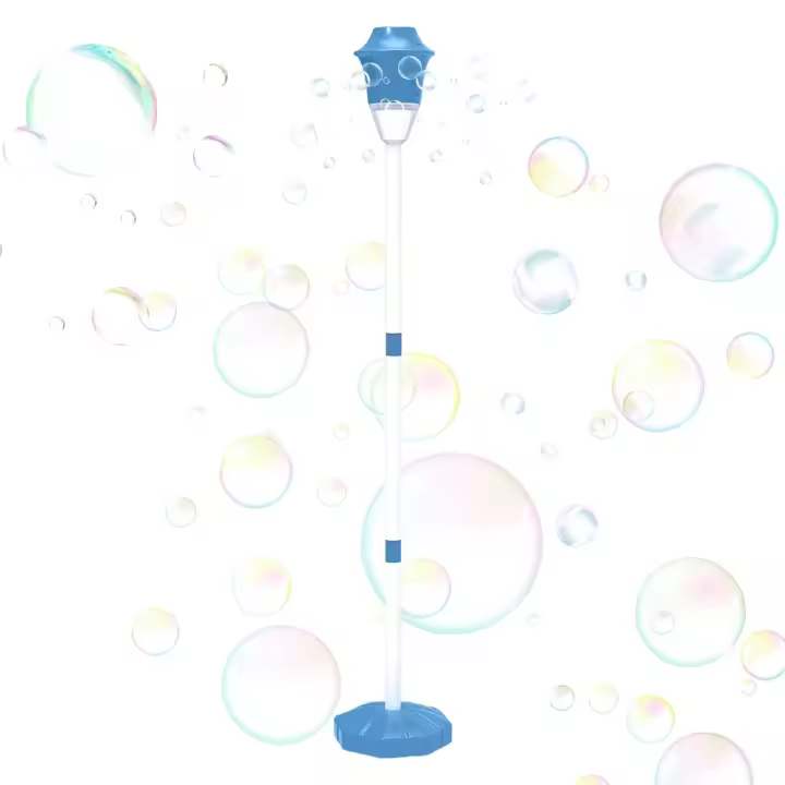 Máquina automática de burbujas Vertical de 47 pulgadas con luces, máquina de burbujas alimentada por batería, juguetes para fiestas al aire libre, regalos para niños - 1