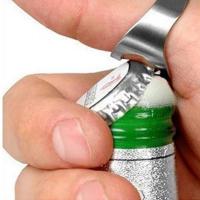 Abridor de botellas de cerveza portátil para el hogar y la vida, removedor de tapa de frascos, diseño de anillo de dedo, acero inoxidable, 1/3 piezas - details 3