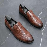 Nuevo 2023 zapatos de oficina de cuero genuino de vestir de negocios para hombres, zapatos casuales Mokasin Gommino - details 0