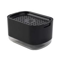 Dispensador de platos 2 en 1, contenedor ABS+PC bomba de líquido, dispensador de jabón transparente de 300ml con soporte para esponja - details 9