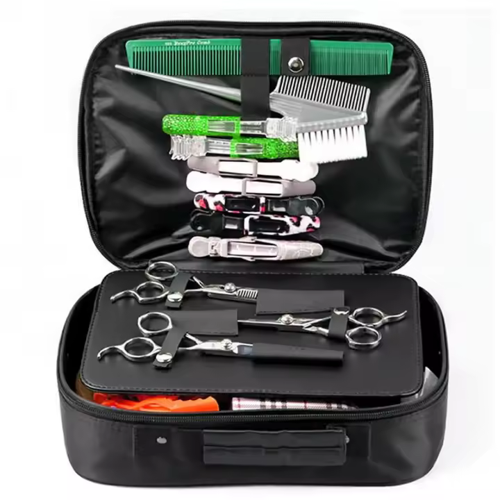 Bolsa de salón de tijera de pelo para Barbero, herramientas de peluquería, almacenamiento de gran capacidad, bolsas de maquillaje, nuevo - 1