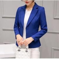 Blazer Elegante para Mujer Traje de Oficina Formal de Talla Delgada Chaqueta con Bolsillos - details 3