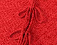 Rafznb Chaqueta corta de punto sin mangas con cuello en V y lazo, chaleco, ropa de calle, abrigo nuevo para mujer - details 5