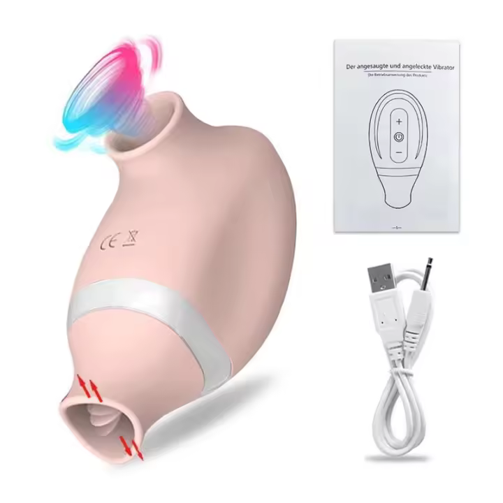Empaque privado SEX Vibrador Dual Juguete Sexual para Adultos Doble Estimulación Masajeador de Puntos G y Pezones con Ventosa Placer Intenso para Mujeres - 1