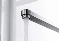 Grifo de cocina plegable de elevación oculta de acero inoxidable 304, grifo de fregadero separado de agua mezclada fría y caliente, orificios duales - details 3