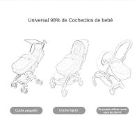 Saco de Dormir para Cochecito de Bebé Acolchado y Cálido, Protección Antiviento y Antifrío, Universal para Invierno - details 12