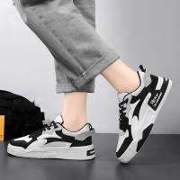 Nuevos Zapatos Casuales Para Hombre Verano 2024 Plataforma Cómoda Zapatillas Con Cordones Vulcanizadas Blanco Tendencia 2024 Zapatillas Casuales Para Adultos - details 2