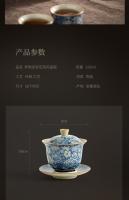 Taza Lao Tao Ni de gama alta individual con juego de té con tapa San Cai antiescaldado - details 6