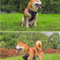 Arnés tracción perro, chaleco reflectante ustable caminar, correas de seguridad transpirables, suministros para mascotas - details 20
