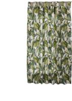 Cortina de cocina con diseño estampado de plantas hojas perennes .90x145cm y 140x150cm.1 panel. - details 2