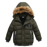 Chaqueta De Algodón Grueso Para Niños Con Cara Sonriente Y Cuello Alto a Prueba De Viento Y Térmica Moda Invierno Con Mangas Largas Y Cierre De Cremallera - details 2