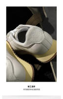 Zapatos blancos de cuero de alta gama de cuero de vaca que aumenta la tendencia de la plataforma zapatos de los hombres - details 11