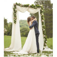 Arco de Globo para Decoración de Bodas y Eventos en Jardín al Aire Libre y Interior Metal con Diseño de Arco Cuadrado 6.5x3.4ft - details 0