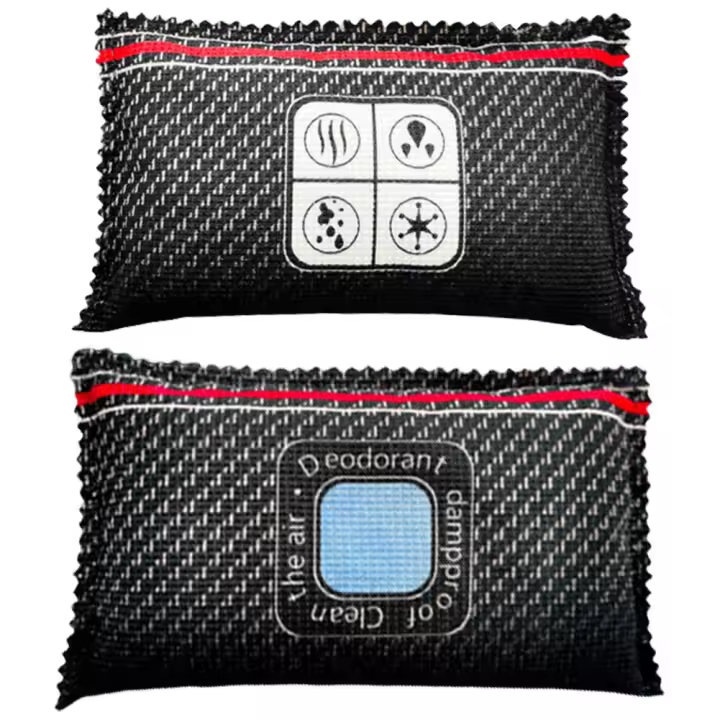 Deshumidificador de coche, bolsa absorbente de humedad, reutilizable, multifunción, Gel de sílice/Mineral para armario, Zapatero - 1