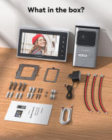TMEZON-sistema de intercomunicación para timbre de puerta, videoportero de 2 cables, monitor de 7 pulgadas con timbre con cable, botón táctil, instantánea/grabación - details 6