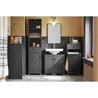 Armario de Baño de Suelo con 1 Estante y 2 Puertas 60 x 30 x 60 cm Ideal para Almacenamiento de Lavabo - details 21