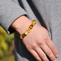 Pulsera de obsidiana Feng Shui para hombre y mujer, cuentas naturales reales, piedra negra, cobre puro, Buda Pixiu, amuleto de buena suerte, joyería - details 2