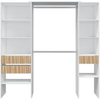 Nute y Blanco Vestido con Cajones. Medidas: 190 cm Ancho x 187 cm Alto x 40 cm Fondo - details 4
