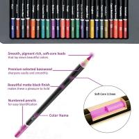 Juego de lápices de colores al óleo para dibujo de estudiantes, suministros de arte profesional para artistas, 74 piezas - details 8