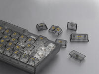 Tapa de tecla retroiluminada para teclado Cherry Gateron Mx, perfil de PC transparente, brillo de transparencia, 140 teclas - details 3