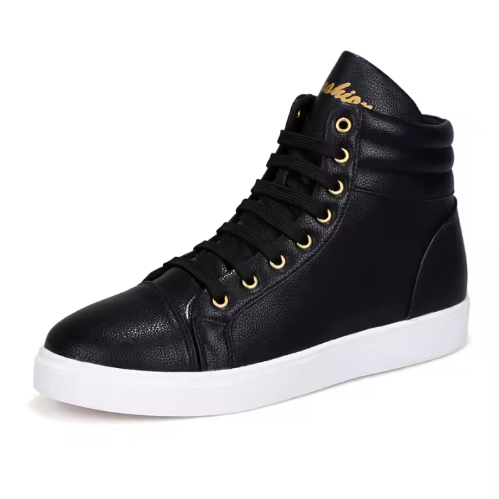 Zapatos de skate de marca para hombre, zapatillas deportivas informales Unisex de alta calidad, zapatillas de deporte de cuero suave blancas de calle modernas para niños - 1
