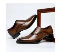 Zapatos formales de cuero para boda, clásicos, a la moda, para hombre, vestido de fiesta de oficina, zapatos para hombre - details 14