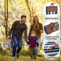 Manta de picnic impermeable extra grande, manta de playa de viaje de 3 capas con esterilla, esterilla de camping al aire libre - details 3