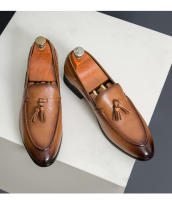Zapatos casuales de negocios de moda británica, zapatos de hombre versátiles, zapatos de cuero de moda. - details 12
