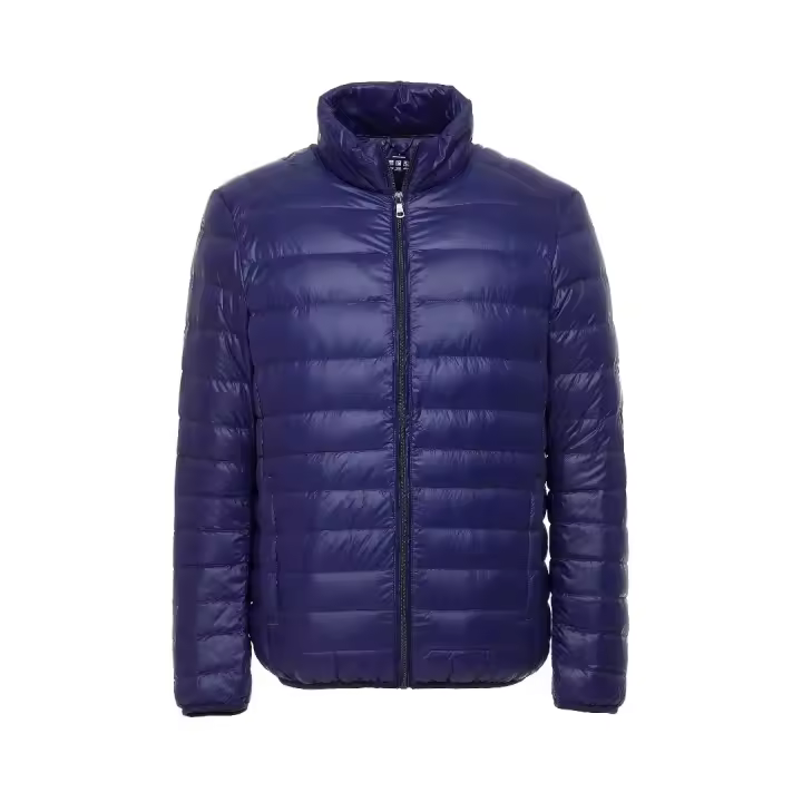 Chaqueta de plumón ultraligera para hombre, cortavientos de plumas, abrigo cálido portátil ligero, 5XL, 6XL - 1
